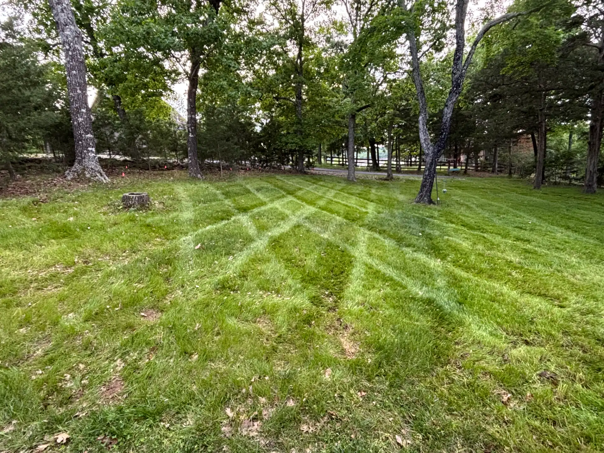 Crosshatch Mow Pattern