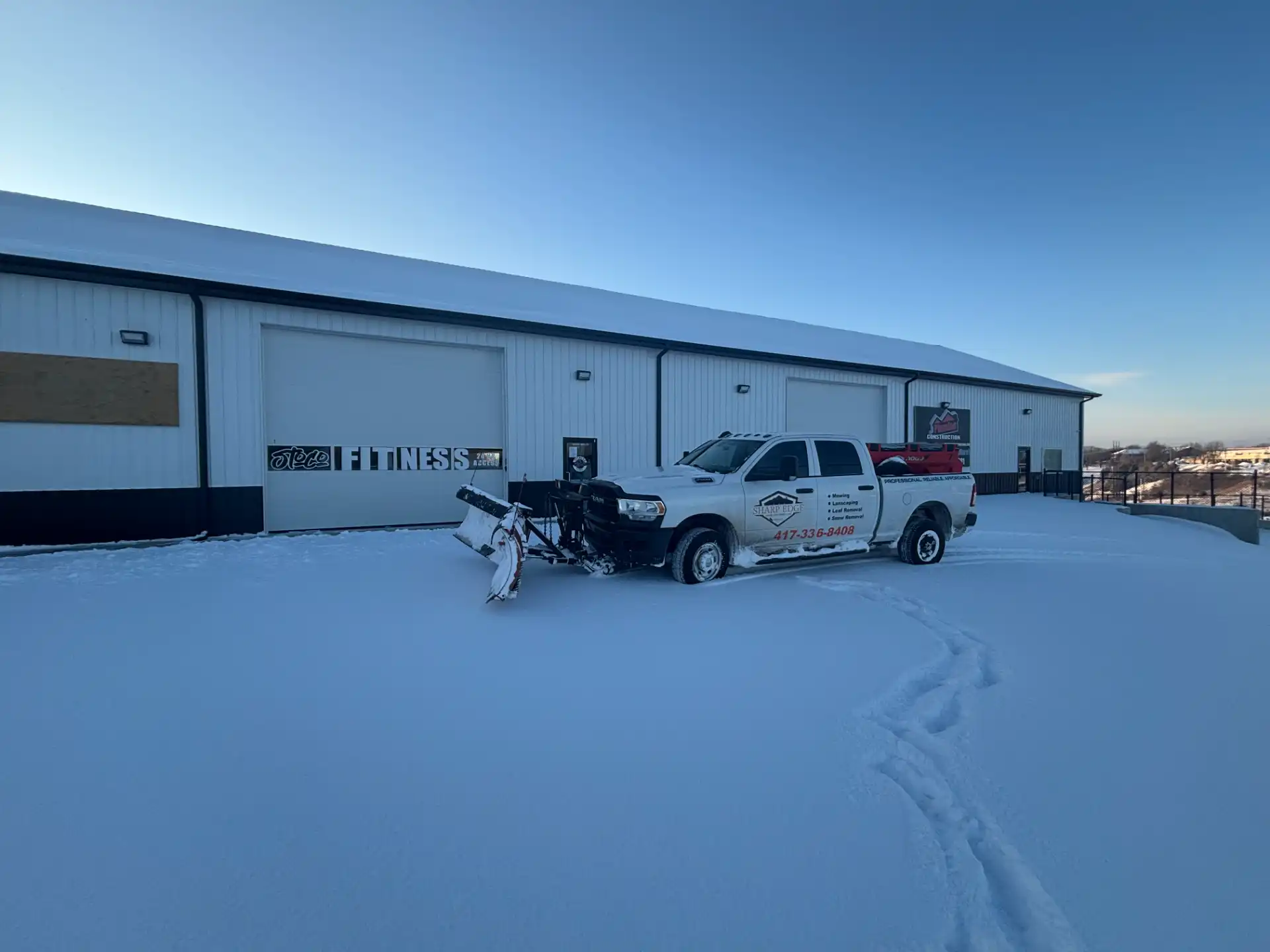 Commercial Lot Plowing