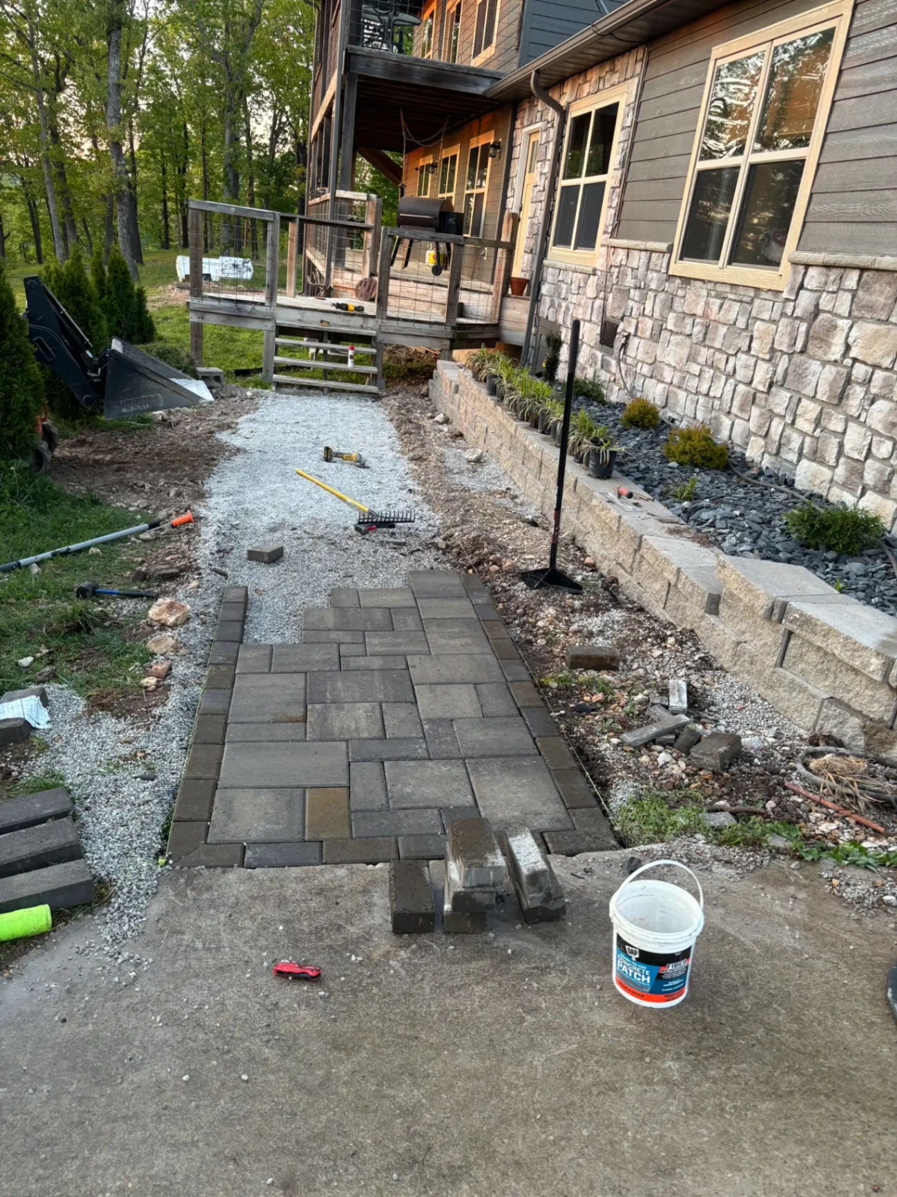 Paver Walkway Install