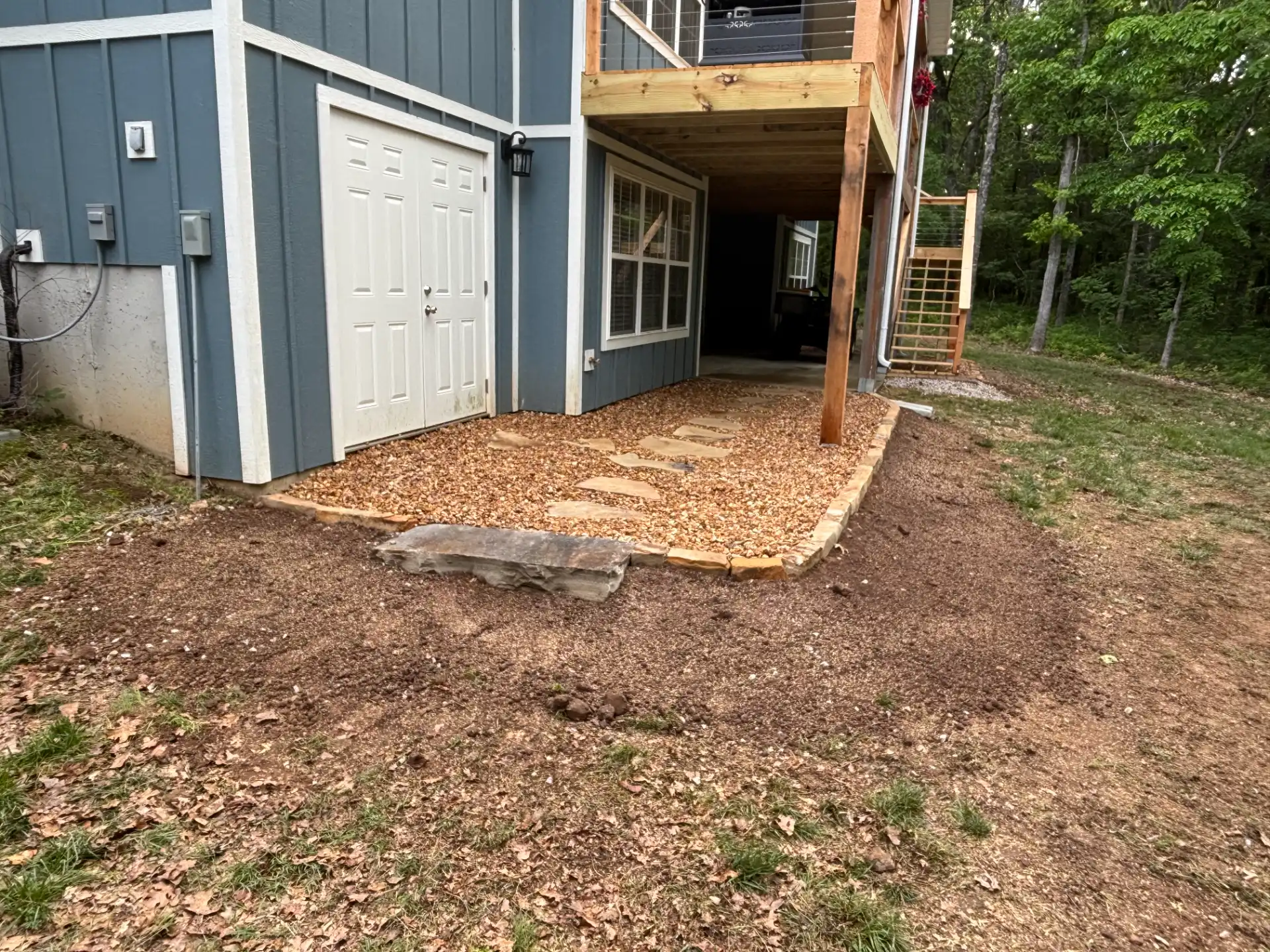 Gravel Path & Stone Steps