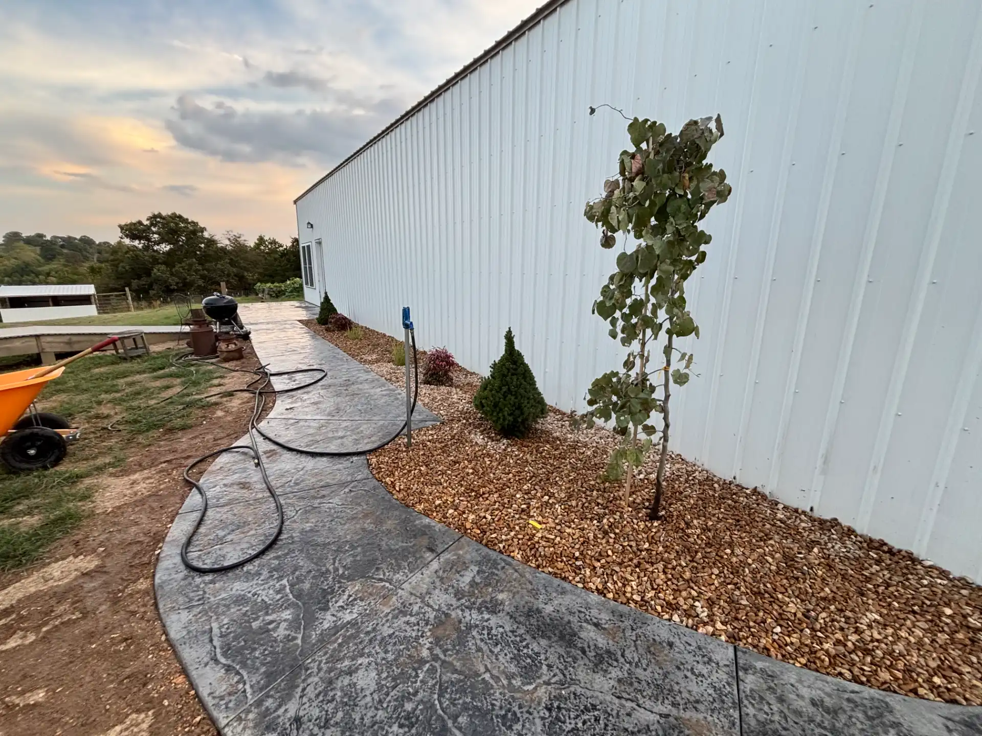Stamped Concrete Walkway