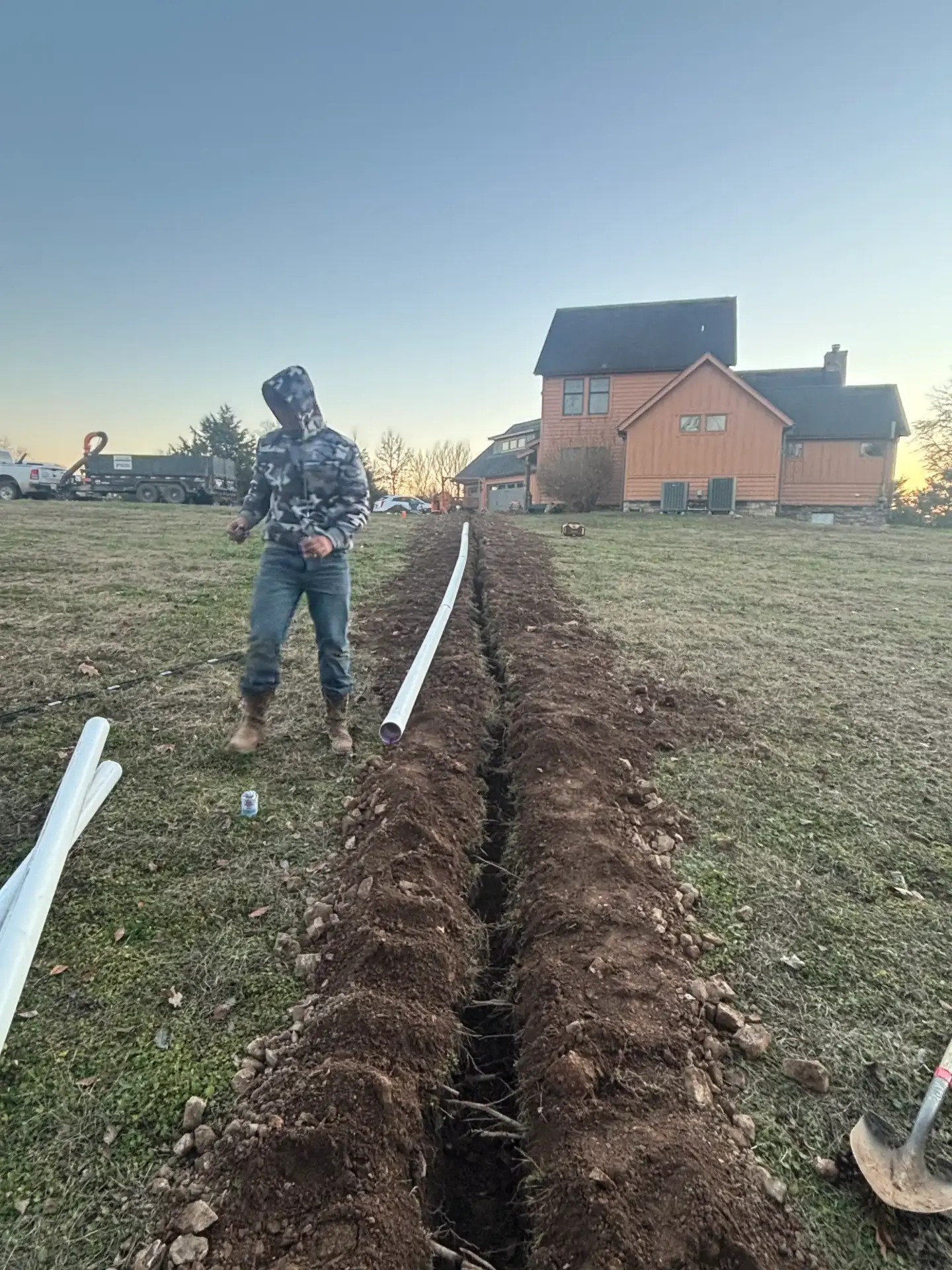 Drainage Trench Install