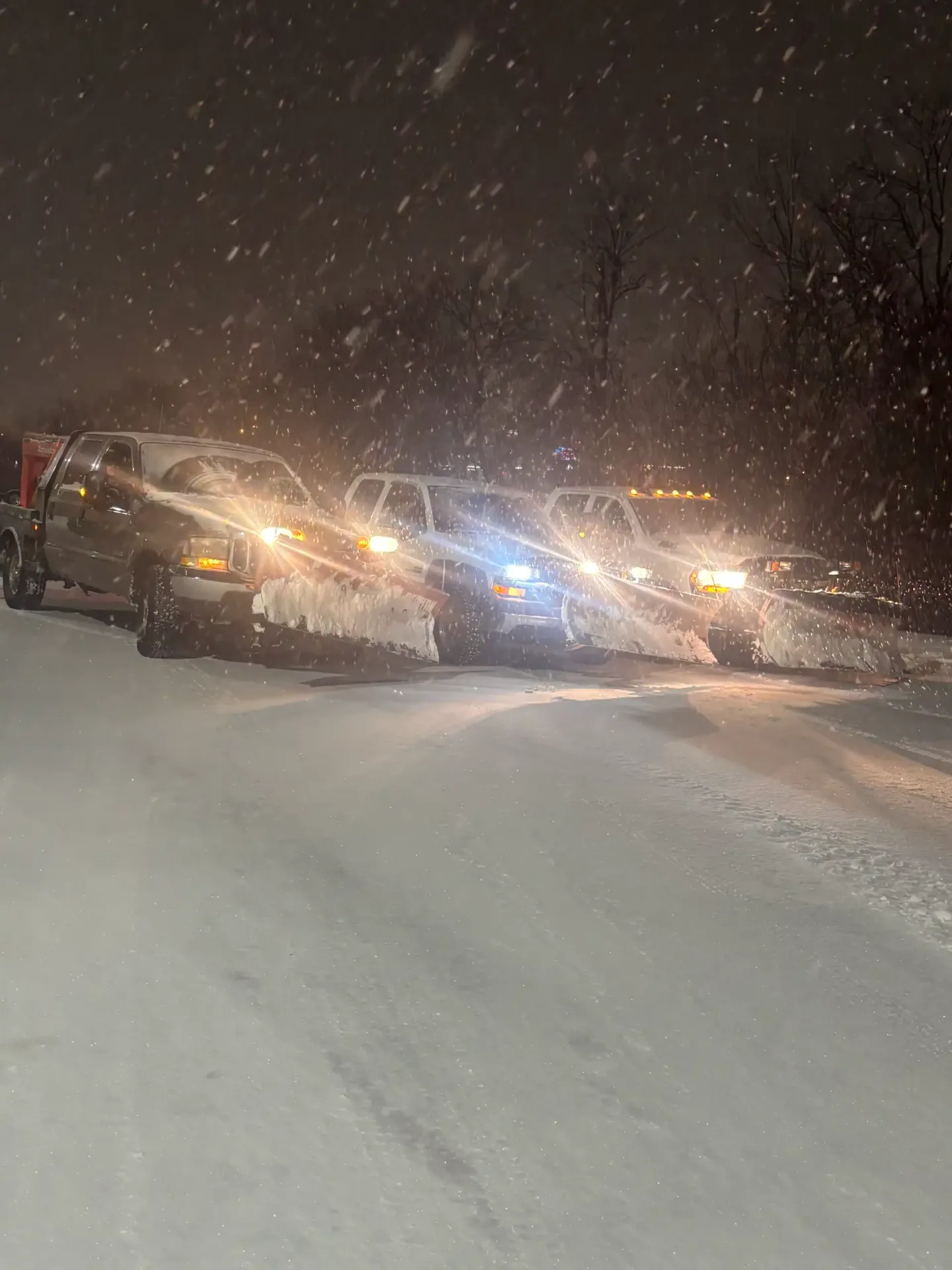 Overnight Snow Plowing
